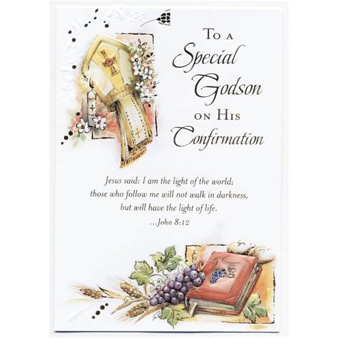 Special Godson Confirmation Card – The Catholic Gift Store