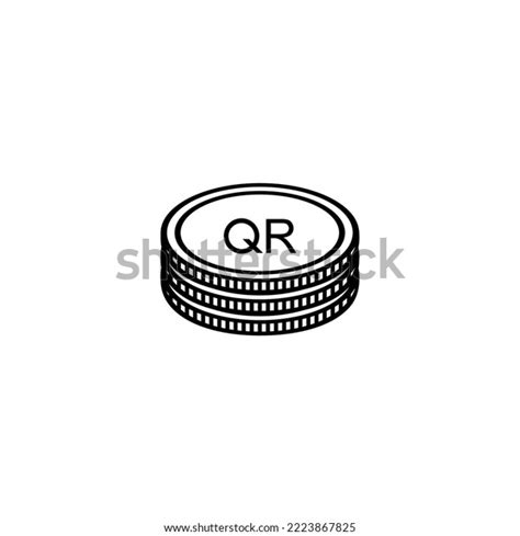 Qatar Currency Icon Symbol Qatari Riyal Stock Vector (Royalty Free ...