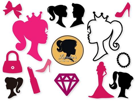 Barbie Barbie SVG Barbie silhouettes for Silhouette Cameo | Etsy in ...