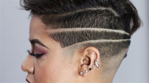 Women Get Badass Shaved Head Designs - YouTube