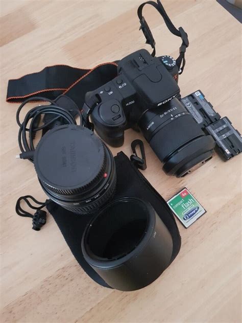 SONY a200 digital camera with 2 lenses | in Red Lodge, Suffolk | Gumtree