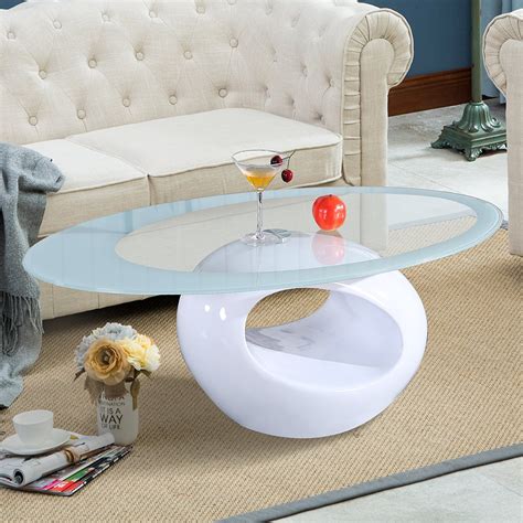 Uenjoy Coffee Table Living Room Furniture Contemporary Modern Design ...