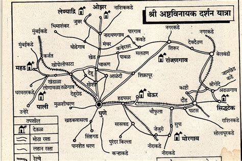 My Maharashtra: Ashtavinayaka Temples Route Map