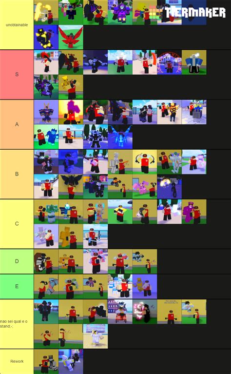 A Universal Time - Stand Tier List (Community Rankings) - TierMaker