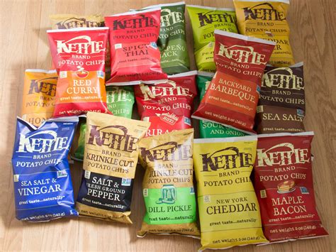 Every Flavor of Kettle Chips, Ranked | Kettle chips, Food business ...