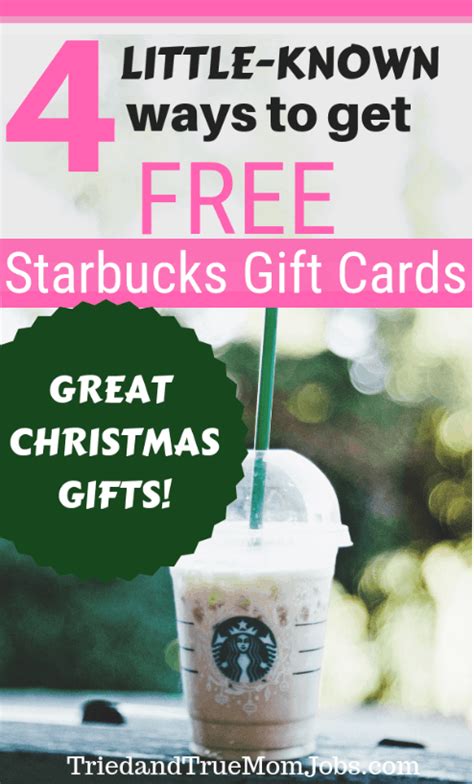 4 Little-Known Ways to Get Free Starbucks Gift Cards - Tried and True