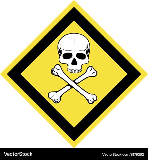 Skull and crossbones symbol Royalty Free Vector Image