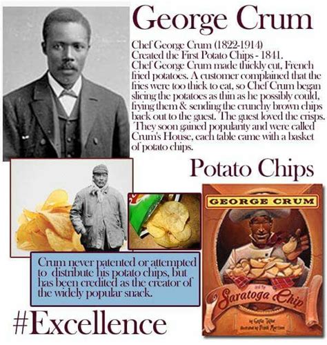 George Crum. Potato chip creator. | Black history month activities ...