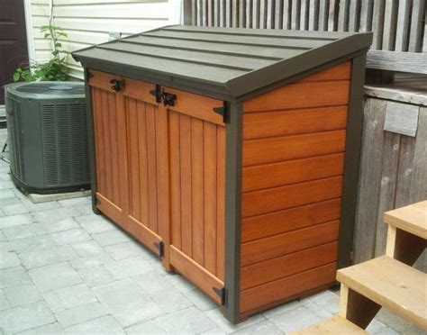 refuse storage shed - Google Search in 2020 | Patio storage, Garbage ...