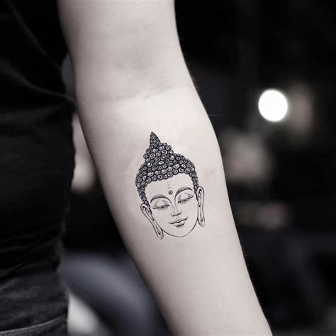 Buddha Head Temporary Fake Tattoo Sticker set of 2 - Etsy Australia