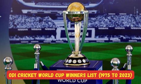 ODI World Cup winners full list (1975-2023), Australia Wins 2023 World Cup