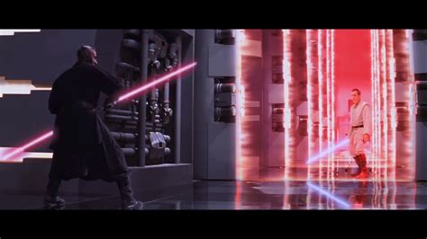 DARTH MAUL - Star Wars : The Phantom Menace - Lightsaber Fight - RE-CUT ...