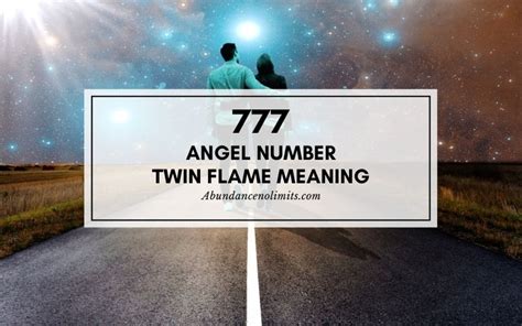 777 Angel Number Twin Flame Meaning