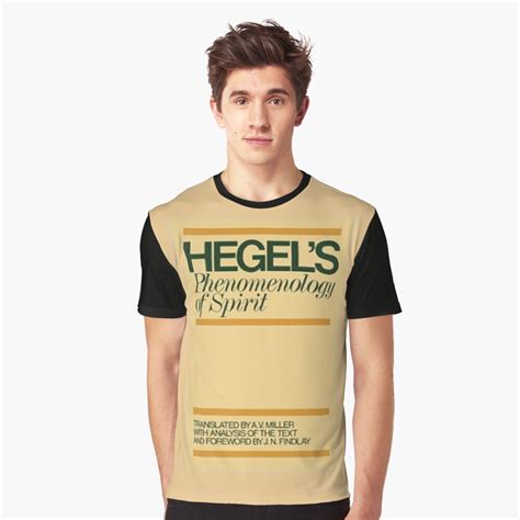 "Hegel-Phenomenology of spirit" T-shirt for Sale by Elenchus | Redbubble