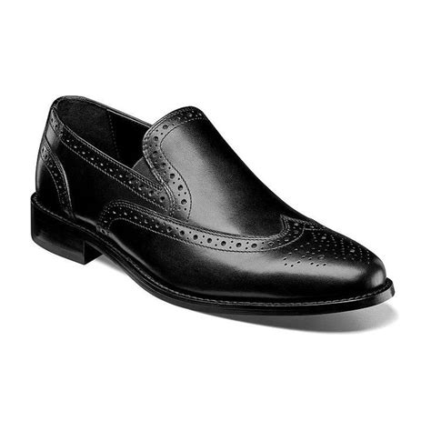 Nunn Bush® Norris Men's Wingtip Dress Slip-on Shoes | Slip on shoes ...