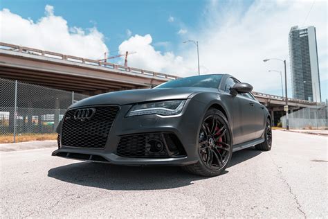 2016 Audi RS7 – Matte Black | MVP Miami Exotic Rentals