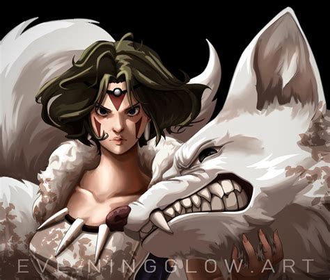 Princess Mononoke Fan Art by EveningGlowArt on DeviantArt