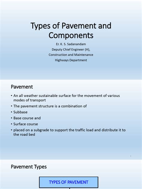 Types of Pavement and Components | PDF | Road Surface | Concrete