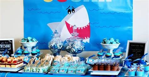 Kara's Party Ideas Shark Themed Birthday Party {Ideas, Supplies, Decor}