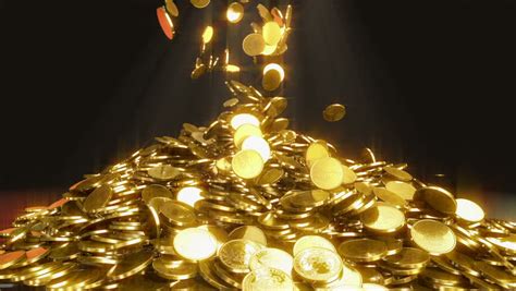 Gold Coins Falling Animation