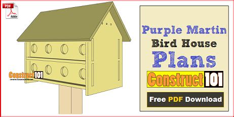 Bird house plans, free simple to build projects, instructions and pictures