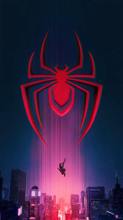 2160x3840 Spider Man Miles Morales Logo Sony Xperia X,XZ,Z5 Premium ,HD ...