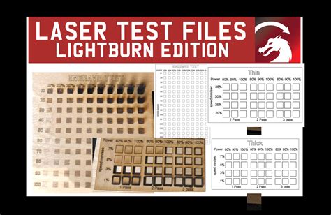 Laser Test Files / Lightburn / Cut Test / Engrave Test - Etsy