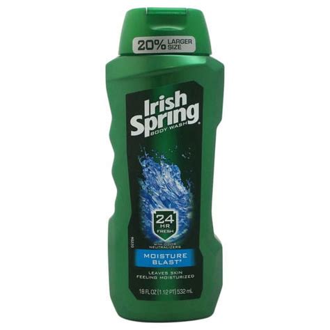 Irish Spring Body Wash, Moisture Blast, 18 oz. - Walmart.com