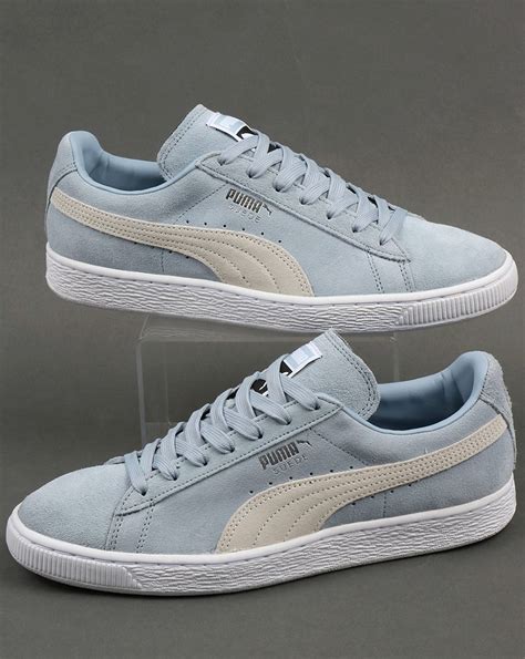 Puma Suede Classic Trainers Sky Blue/White,shoes,archive,originals