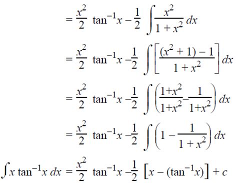 Examples of Integration by Parts