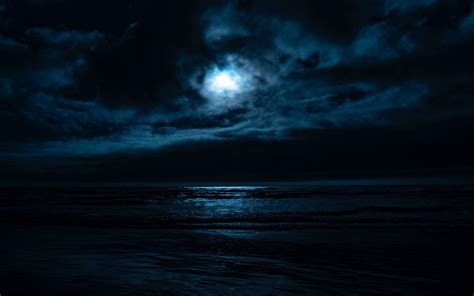 Moon Night Ocean Wallpapers - Top Free Moon Night Ocean Backgrounds ...