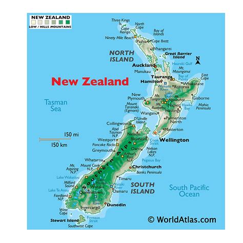 Map Of The South Island Of New Zealand - California State Map