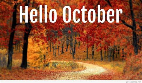 Hello October , Hello October, Hello October Fall Quotes HD wallpaper ...