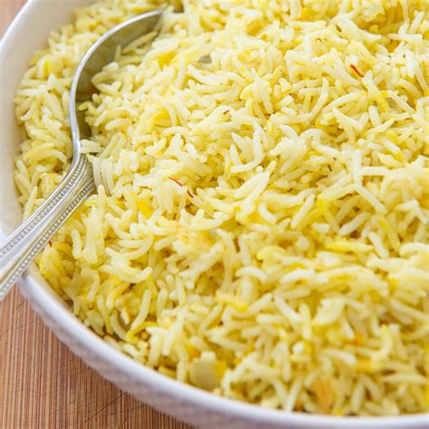 Saffron Rice (Yellow Basmati Rice Recipe) - Fifteen Spatulas