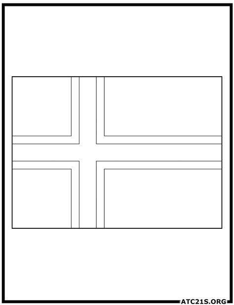 Iceland Flag Coloring Page | ATC21S