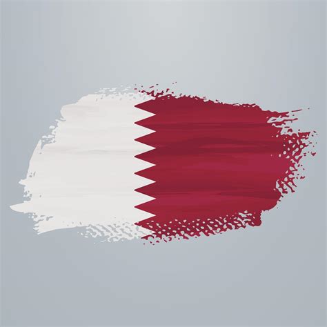 Qatar flag brush 2632104 Vector Art at Vecteezy