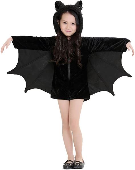 Women Vampire Bat Costume Adult Cosplay Jumpsuit Halloween Fancy Dress ...