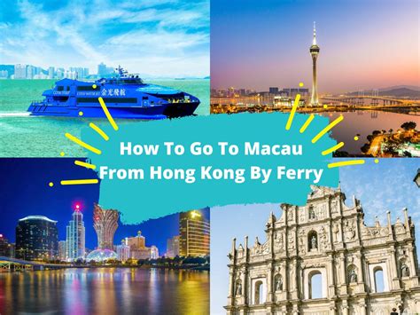 How To Go To Macau From Hong Kong By Ferry - KKday Blog