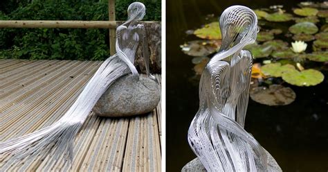 Figurative Steel Wire Sculptures Are Metal Masterpieces Merging Nature ...