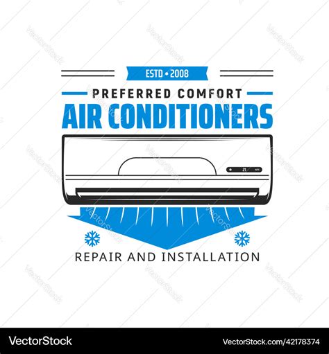 Air conditioner installation service icon Vector Image