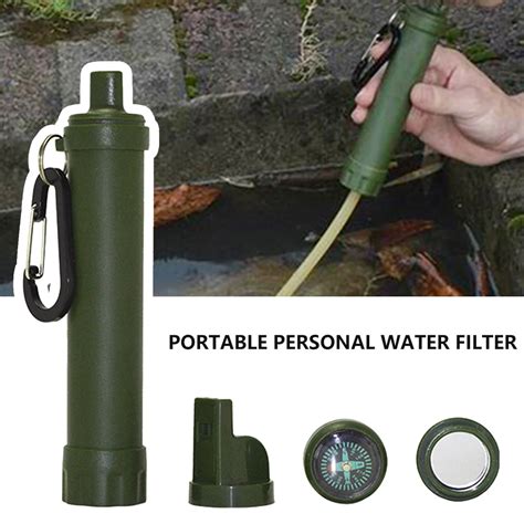 Outdoor Water Purifier Camping Hiking Emergency Life Survival Portable ...