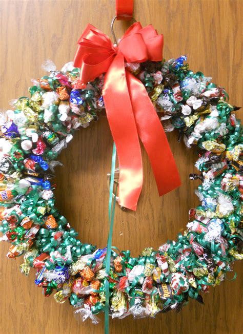 how to make wreaths with candy | Candy Wreath | Candy wreath, Candy ...