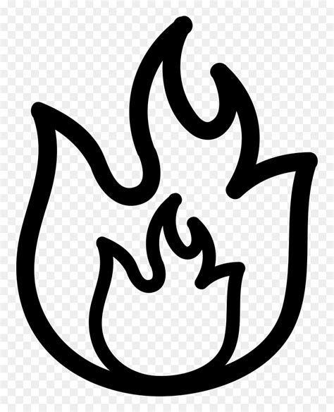 Clipart Flames Outline, Clipart Flames Outline Transparent - Flame Fire ...