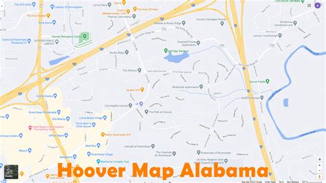 Hoover, Alabama Map