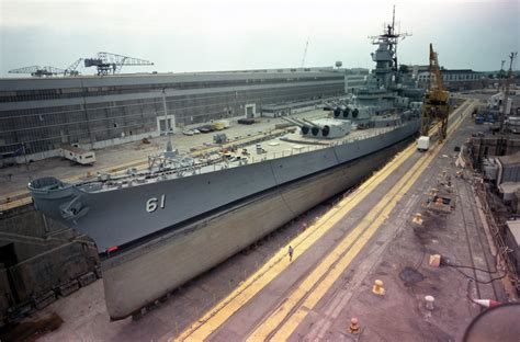 Hampton Roads Naval Museum: USS Iowa at Dry Dock Number 4