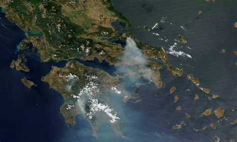 Satellite Images Reveal Terrible Scale Of Catastrophe In Greece