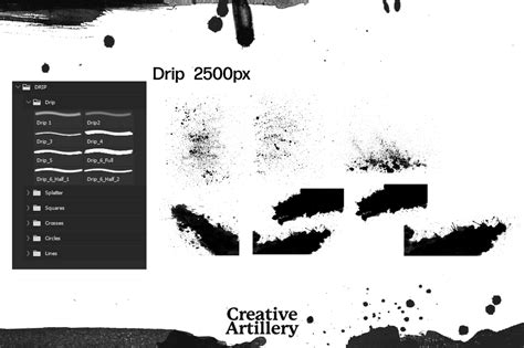 Drip Brush on Yellow Images Creative Store - 101134