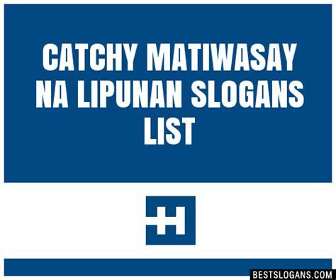 100+ Catchy Matiwasay Na Lipunan Slogans 2024 + Generator - Phrases ...