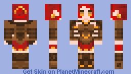 Female Warrior(Better in preview) Minecraft Skin