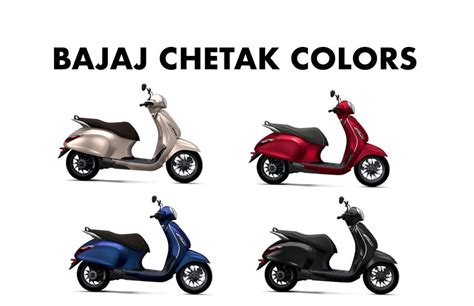 Bajaj Chetak Colors: Blue, Black, Red, Brown - GaadiKey